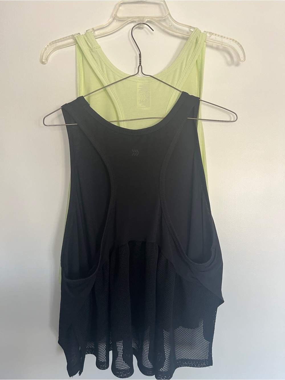 2 pack Women’s Black and Neon Green Workout Tank Top